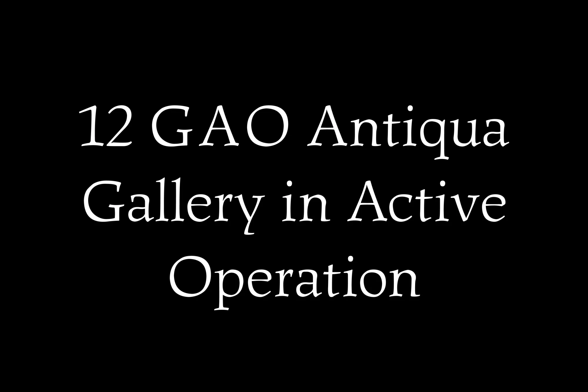 GAO Gallery
